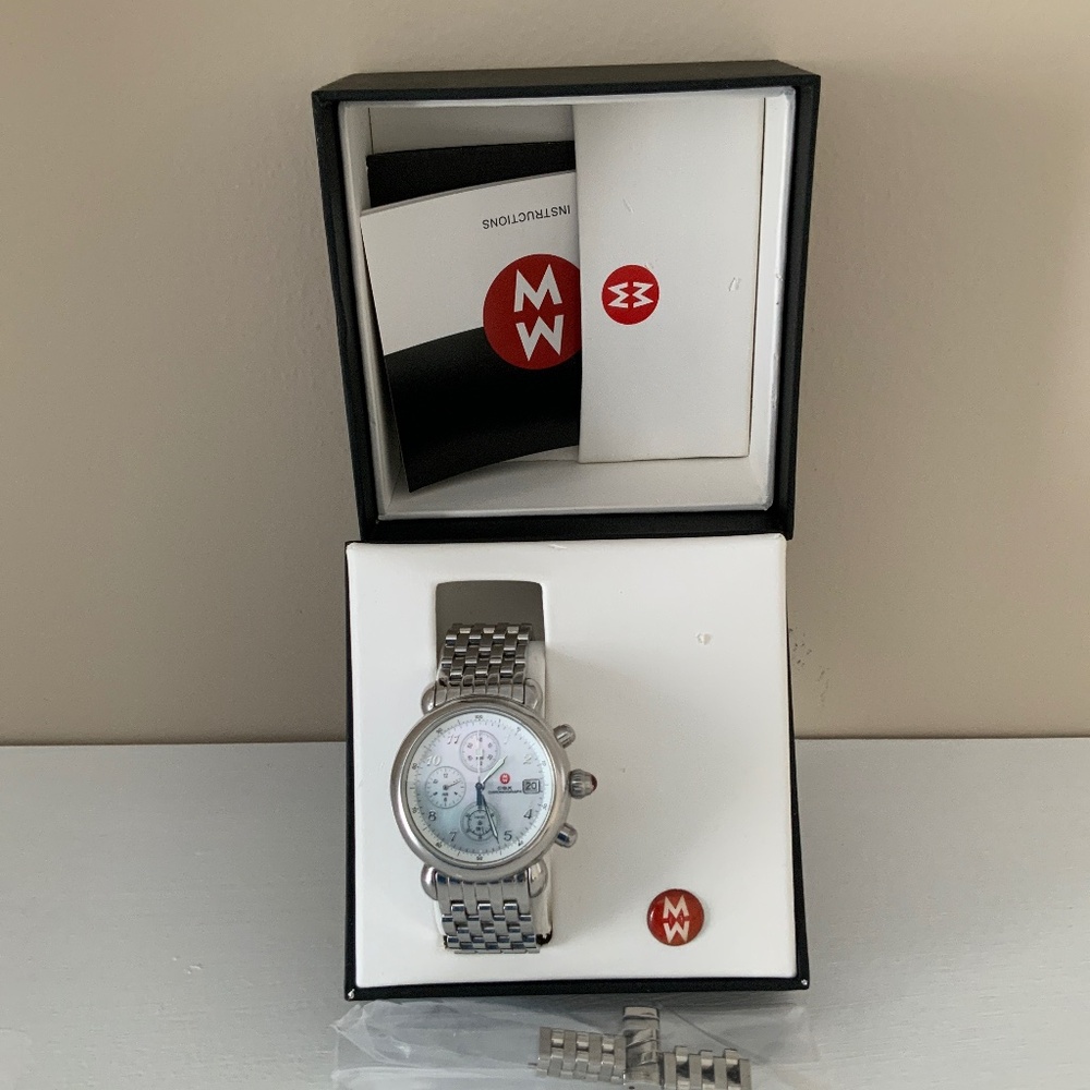 AUTHENTIC MICHELE Stainless steel WATCH